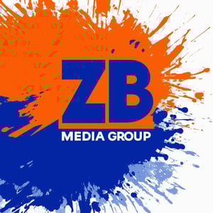 text ZB Media Group color dark blue and color orange-3