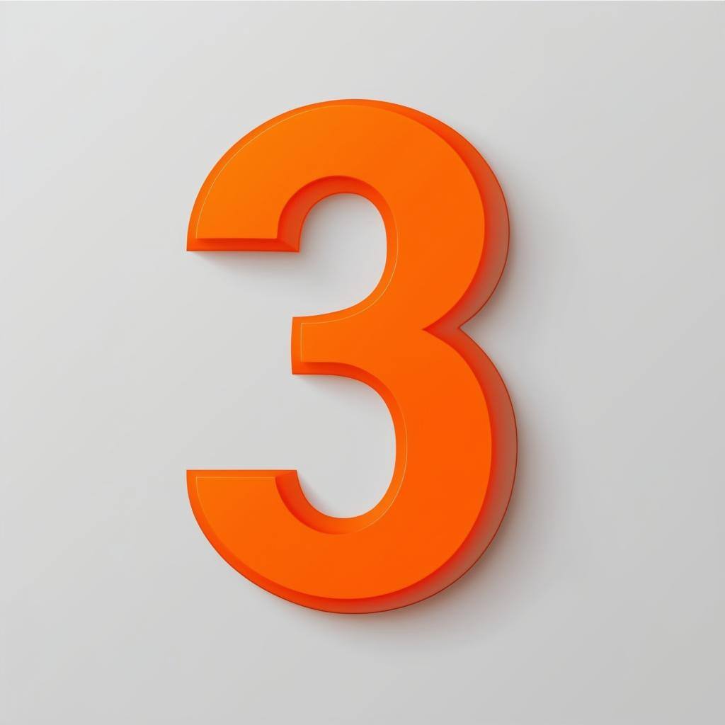 number three color orange background solid color light gray-Nov-10-2024-07-37-45-1535-PM